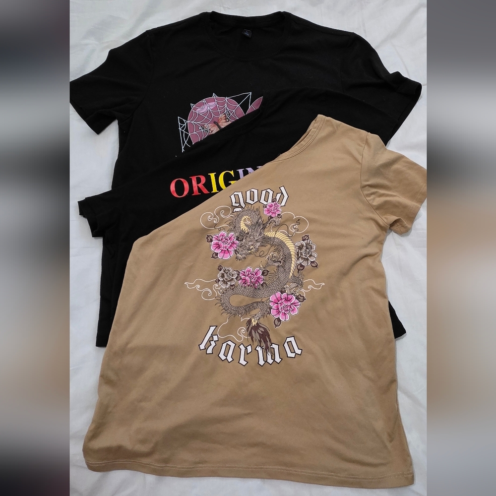 Black and Tan Graphic Tees by [Brand]